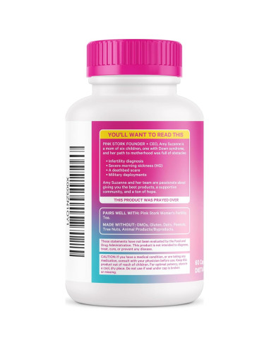 Pink Stork Vitex Orgánico 1000 mg - Baya del Árbol de la Castidad - 60 Cápsulas Veganas