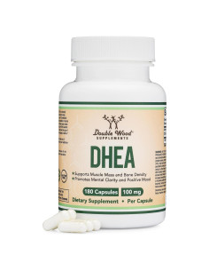 DHEA 100mg 180 Cápsulas Double Wood - Equilibrio Hormonal