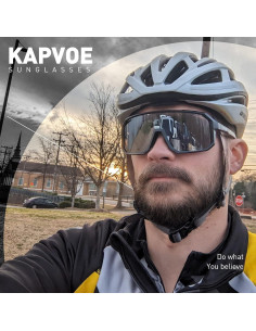 Gafas de Ciclismo Polarizadas KAPVOE UV400 para Adultos 2