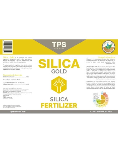 Nutrientes TPS Silica Gold 1L Suplemento Silicio Bioavailable
