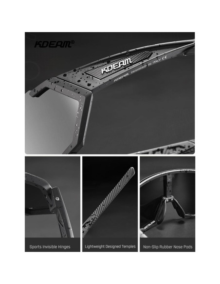 Gafas de sol ZEMFAY UV400 polarizadas para ciclismo y correr