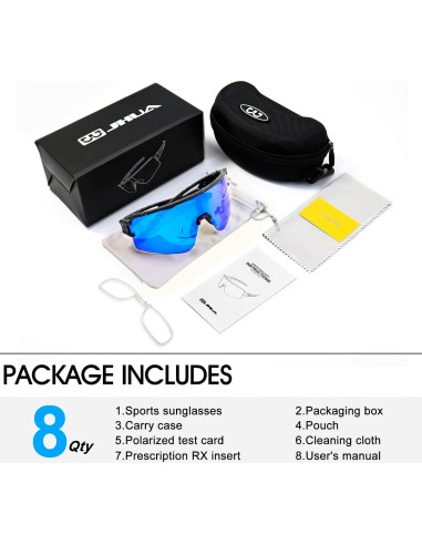 Gafas de sol polarizadas ZEMFAY UV400 para ciclismo y correr