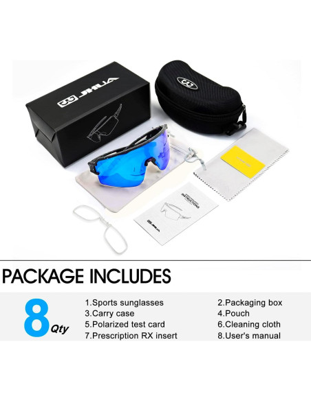Gafas de sol polarizadas ZEMFAY UV400 para ciclismo y correr