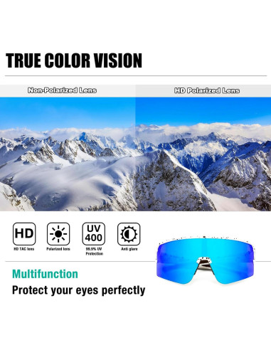 Gafas de sol polarizadas ZEMFAY UV400 para ciclismo y correr