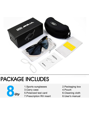 Gafas de sol polarizadas ZEMFAY UV400 para ciclismo y correr