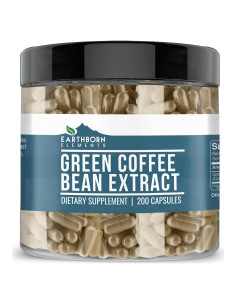 Extracto de Grano de Café Verde Earthborn Elements 200 Cápsulas Puro