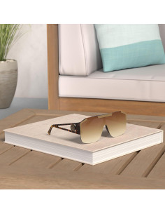 AIEYEZO Gafas de sol cuadradas grandes con lente plana 2