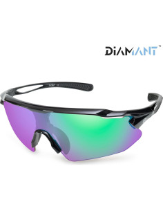 Gafas de Ciclismo Nordik AKSEL - UV400, Lentes Verde Soñado 2