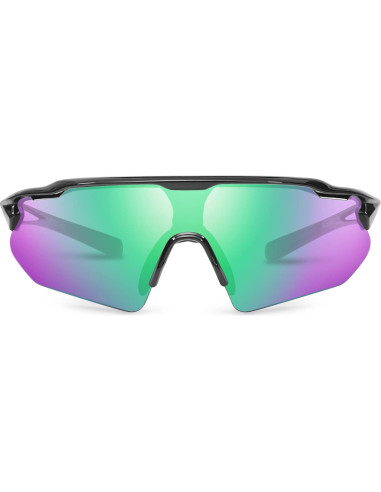 Gafas de Ciclismo Nordik AKSEL - UV400, Lentes Verde Soñado