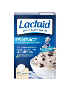Caramelos Masticables Lactaid Fast Act 60 Unidades Vainilla