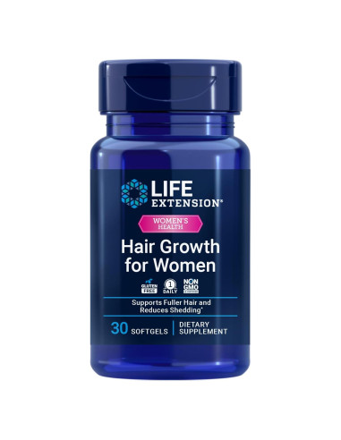 Suplemento Crecimiento Capilar Mujeres Life Extension 30 Gelatinas