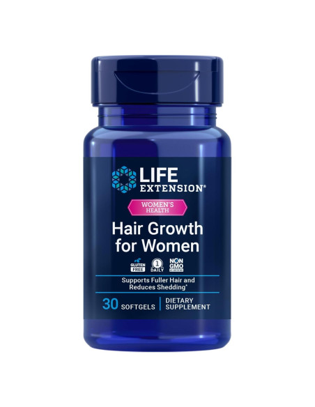 Suplemento Crecimiento Capilar Mujeres Life Extension 30 Gelatinas