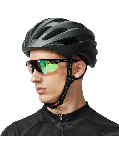 Gafas de Ciclismo Nordik AKSEL - UV400, Lentes Verde Soñado