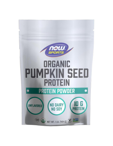 Proteína en Polvo de Semilla de Calabaza NOW Foods 0.45kg
