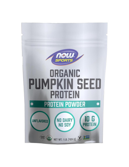 Proteína en Polvo de Semilla de Calabaza NOW Foods 0.45kg