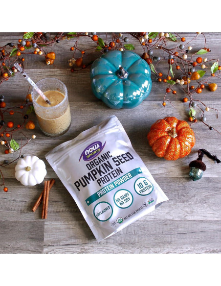 Proteína en Polvo de Semilla de Calabaza NOW Foods 0.45kg