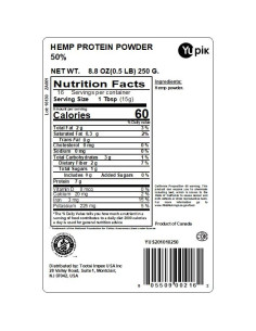 Polvo de Proteína de Cáñamo Yupik 50% 248 Gramos 2