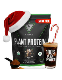 Polvo de Proteína Vegana Vedge 25g - Latte de Cold Brew Orgánico