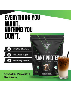 Polvo de Proteína Vegana Vedge 25g - Latte de Cold Brew Orgánico 2
