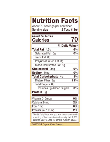 Harina de Semilla de Lino Orgánica Bob's Red Mill 4x0.91kg