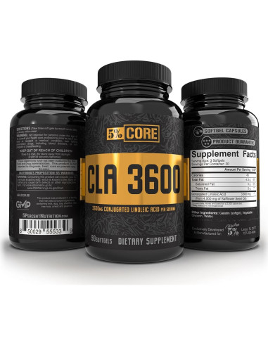 Suplemento CLA 5% Nutrition 3600 mg - Pérdida de Grasa