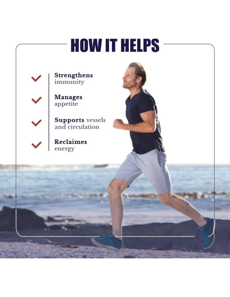 Suplemento Gluco24 Nation Health MD - 60 Cápsulas Energía y Salud