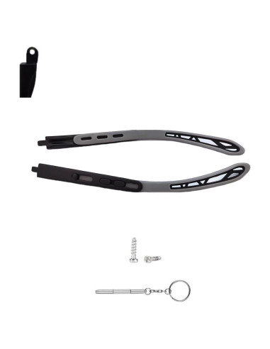 Piernas de Gafas para Niños Clony Reemplazo Silicona Negro