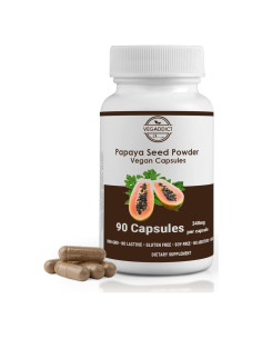 Cápsulas de Semilla de Papaya Veganas Vegaddict - 90 Unidades