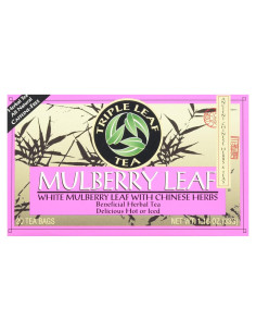 Bolsas de Té Herbal Triple Leaf, Hoja de Morera, 20 Unidades