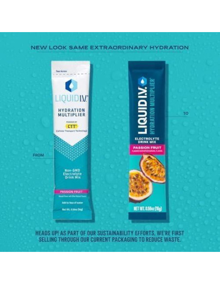 Liquid I.V. Multiplicador de Hidratación Fruta de la Pasión 10 Porciones