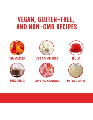 Polvo de Agar Agar Kate Naturals 113.4g - Gelatina Vegana