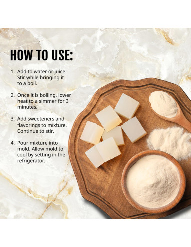 Polvo de Agar Agar Kate Naturals 113.4g - Gelatina Vegana