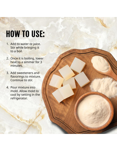 Polvo de Agar Agar Kate Naturals 113.4g - Gelatina Vegana