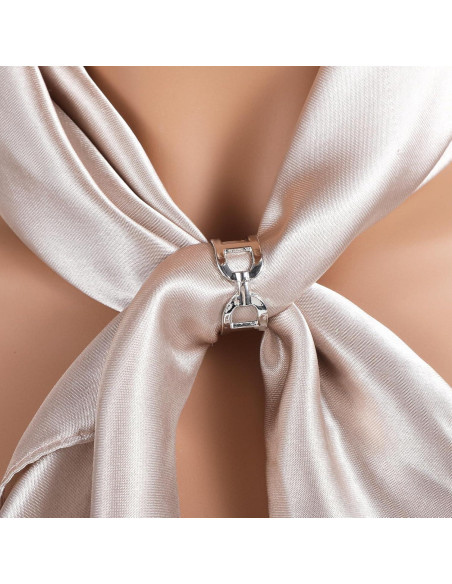 Anillos de Bufanda Ymapinc 2 Pcs Oro y Plata para Mujeres