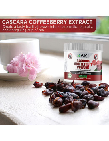 Cáscara de Fruta de Café AKI - Antioxidantes y Polifenoles 150g