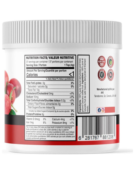 Cáscara de Fruta de Café AKI - Antioxidantes y Polifenoles 150g