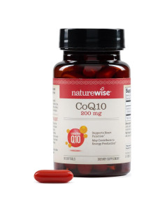 NatureWise CoQ10 200mg Softgels - Suplemento Vegano Antioxidante