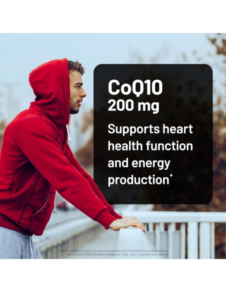 NatureWise CoQ10 200mg Softgels - Suplemento Vegano Antioxidante