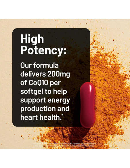 NatureWise CoQ10 200mg Softgels - Suplemento Vegano Antioxidante