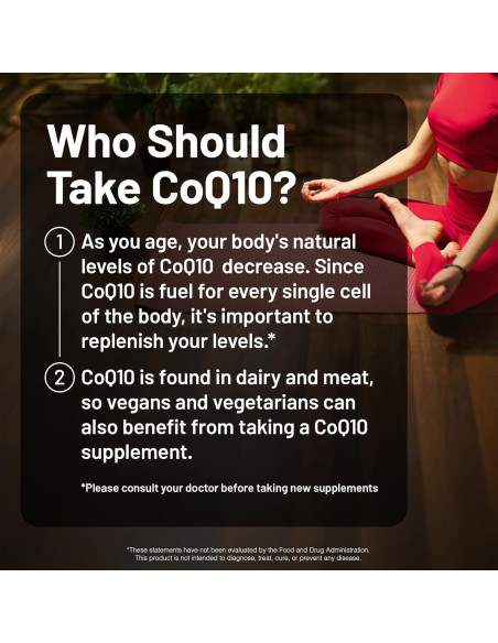 NatureWise CoQ10 200mg Softgels - Suplemento Vegano Antioxidante