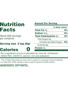 Eritritol Whole Earth 100% Sin Calorías 1.81 kg Alternativa Azúcar 2