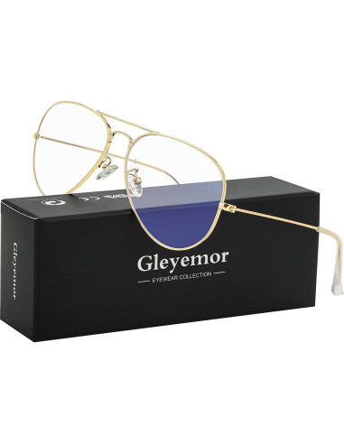 Gafas Aviador Gleyemor GL5020 Anti Luz Azul Unisex