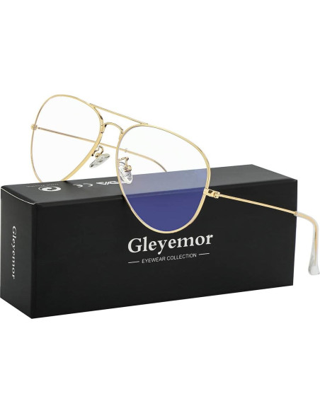 Gafas Aviador Gleyemor GL5020 Anti Luz Azul Unisex