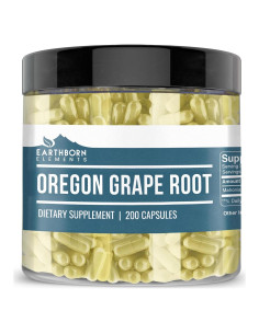 Raíz de Uva de Oregón Earthborn Elements 200 Cápsulas Puras