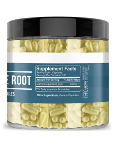 Raíz de Uva de Oregón Earthborn Elements 200 Cápsulas Puras 2