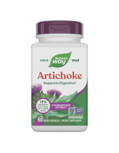 Extracto de Alcachofa Nature's Way 60 Cápsulas Veganas Sin Gluten