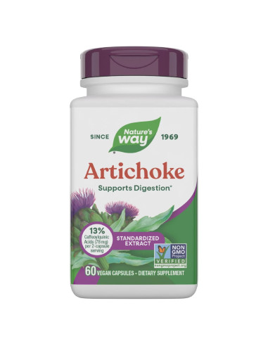 Extracto de Alcachofa Nature's Way 60 Cápsulas Veganas Sin Gluten