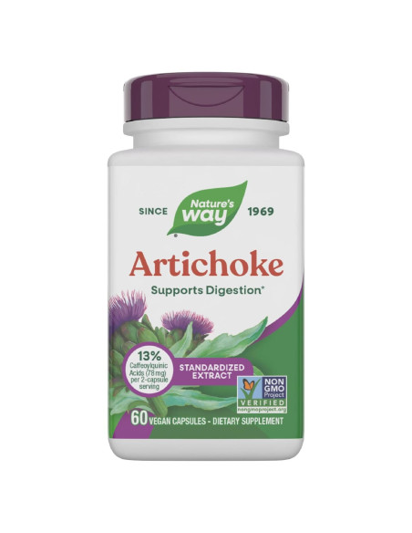 Extracto de Alcachofa Nature's Way 60 Cápsulas Veganas Sin Gluten