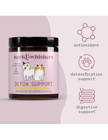 Suplemento Detox Bark & Whiskers 51g - Salud Hepática y Renal