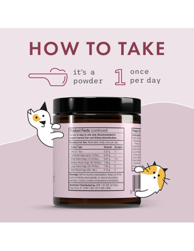 Suplemento Detox Bark & Whiskers 51g - Salud Hepática y Renal